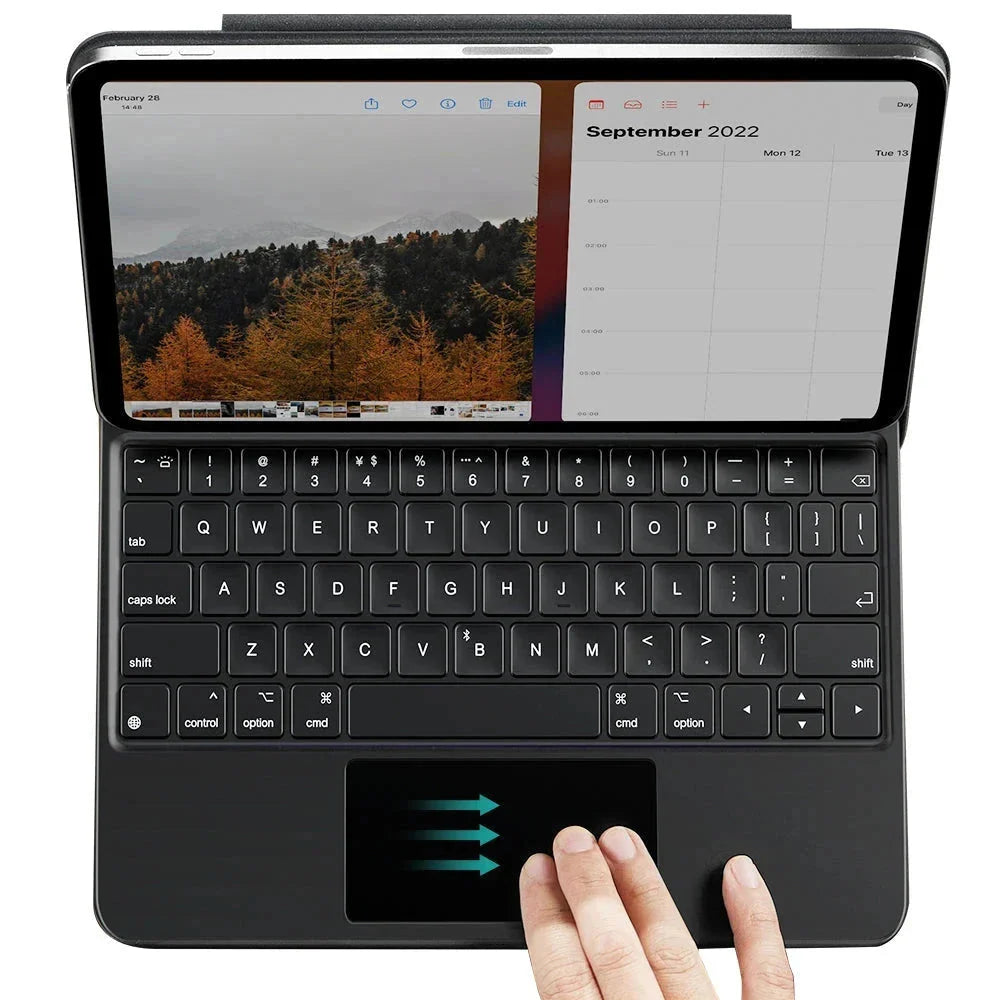 Futrola sa tastaturom za Apple iPad (2025) / (2022), ESR, Rebound New, Crna