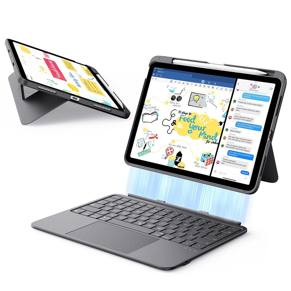 Futrola sa tastaturom za Apple iPad (2025) / (2022), ESR, Flex, Siva
