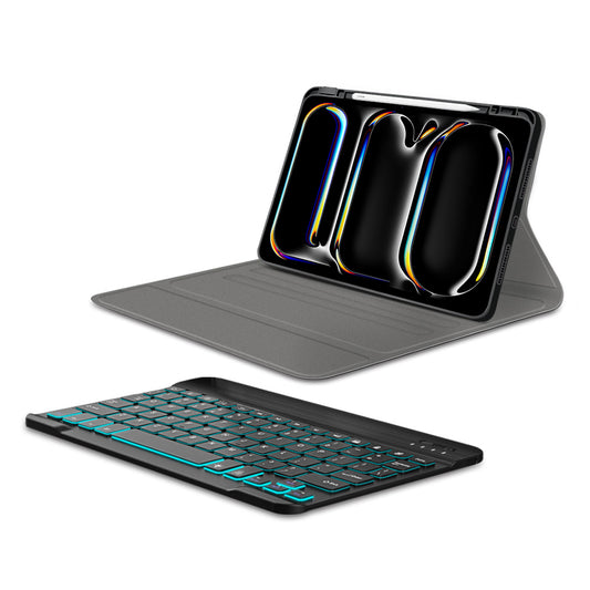 Futrola sa tastaturom za Apple iPad Pro 11 (2024), Techsuit, CozyTab, Crna