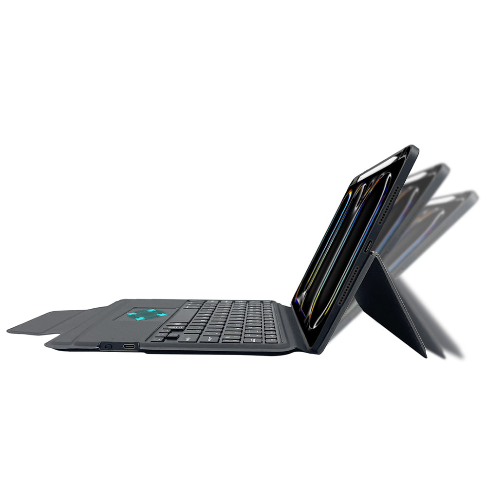 Futrola sa tastaturom za Apple iPad Pro 11 (2024), Techsuit, KeyTab Pro, Crna