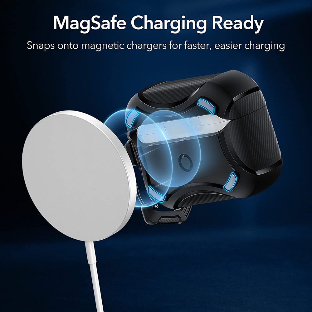 Futrola ESR Cyber Armor Tough za Apple AirPods Pro Series, Crna