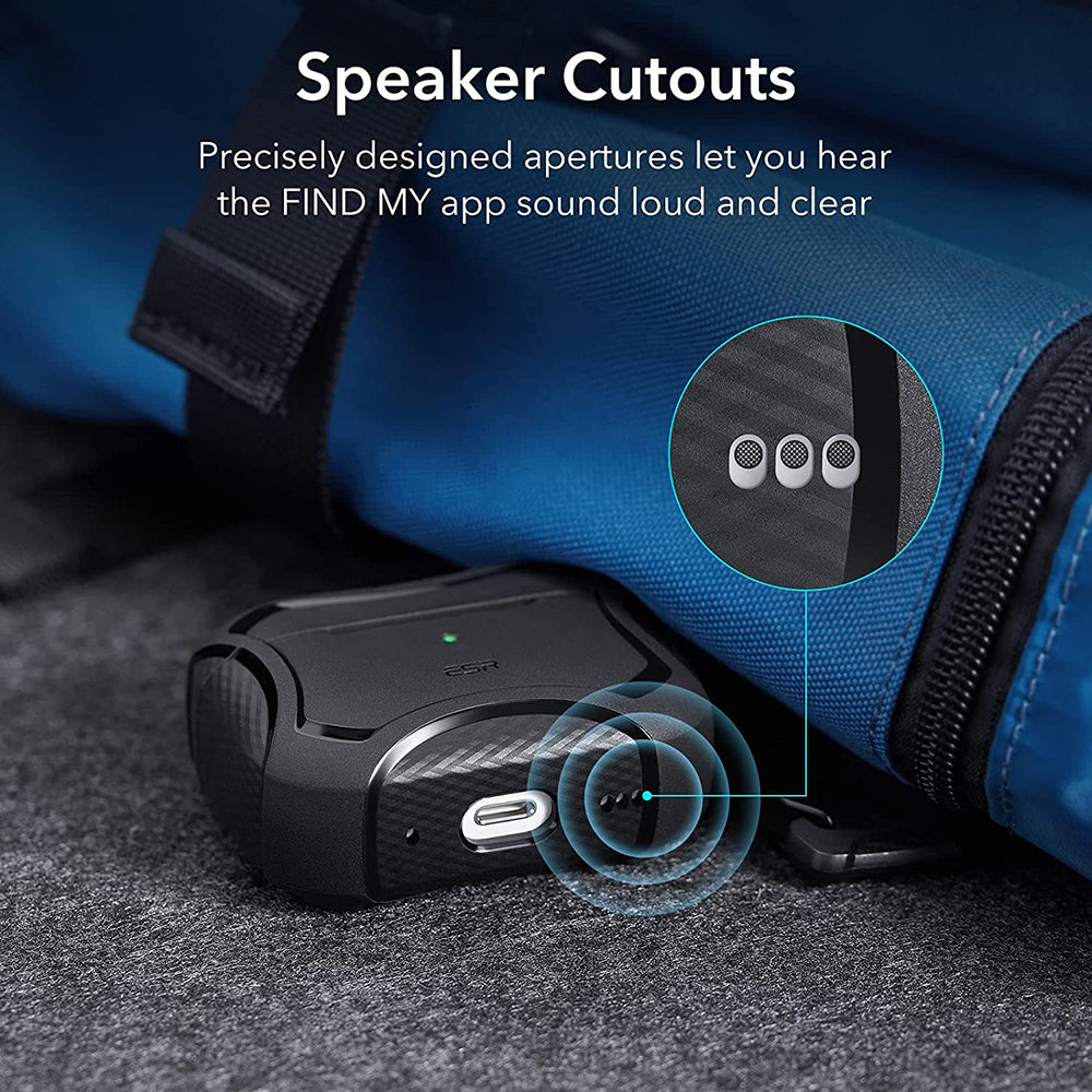 Futrola ESR Cyber Armor Tough za Apple AirPods Pro Series, Crna