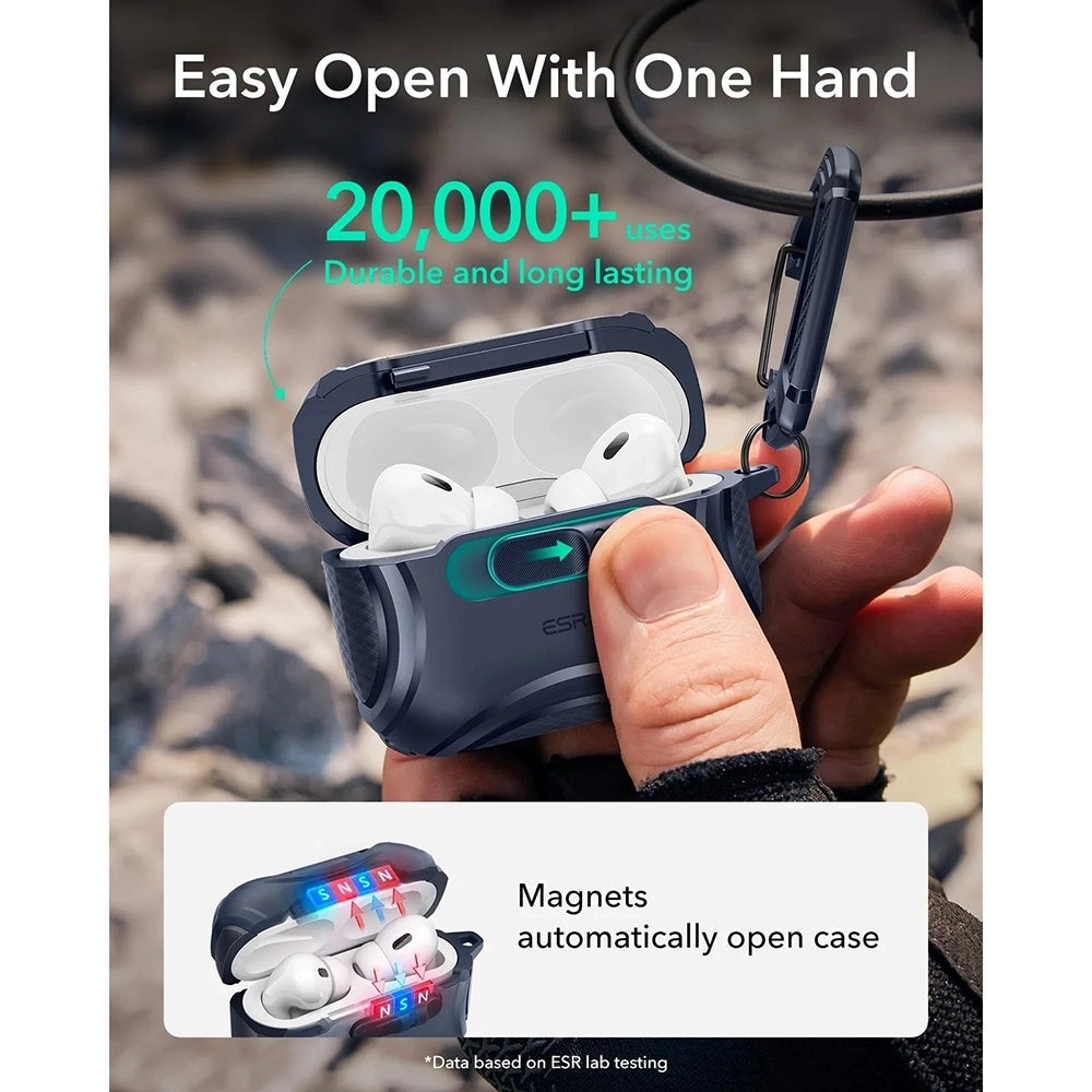 Futrola ESR Cyber FlickLock za Apple AirPods Pro 3, Plava