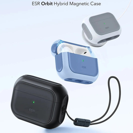 Futrola ESR Orbit Hybrid za Apple Airpods Pro 3, Crna, Ponovo zapečaćena