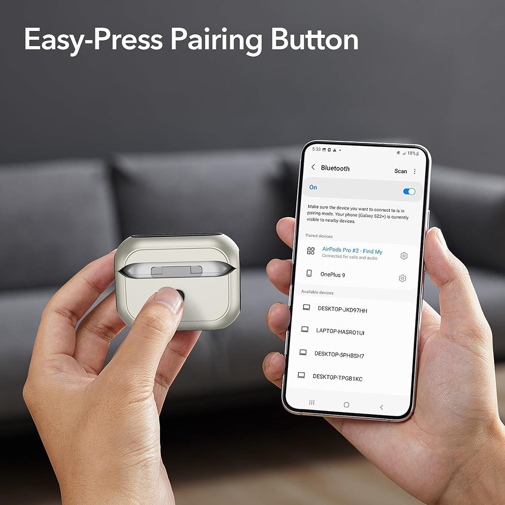 Futrola ESR Orbit Hybrid za Apple AirPods Pro Series, Siva