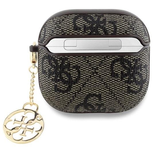 Futrola Guess 4G Charm za Apple AirPods 4, Braon