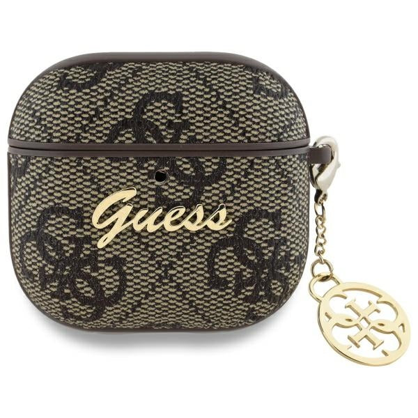 Futrola Guess 4G Charm za Apple AirPods 4, Braon
