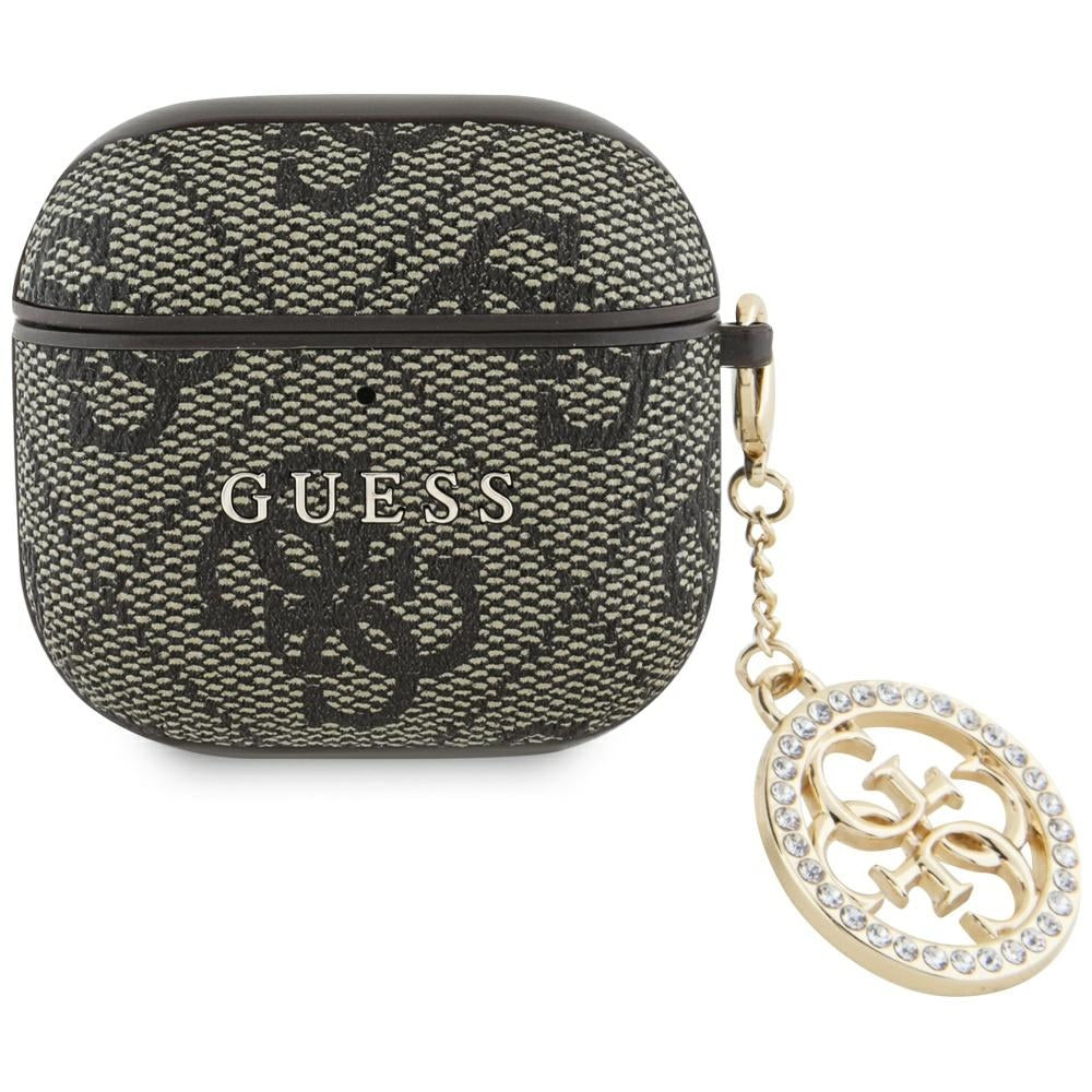 Futrola Guess 4G Strass Charm za Apple AirPods 4, Braon