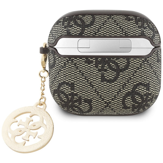 Futrola Guess 4G Strass Charm za Apple AirPods 4, Braon