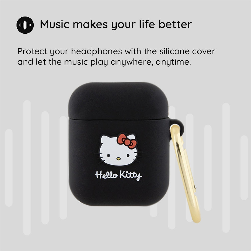 Futrola Hello Kitty 3D Kitty Head za Apple AirPods Pro 2, Roze