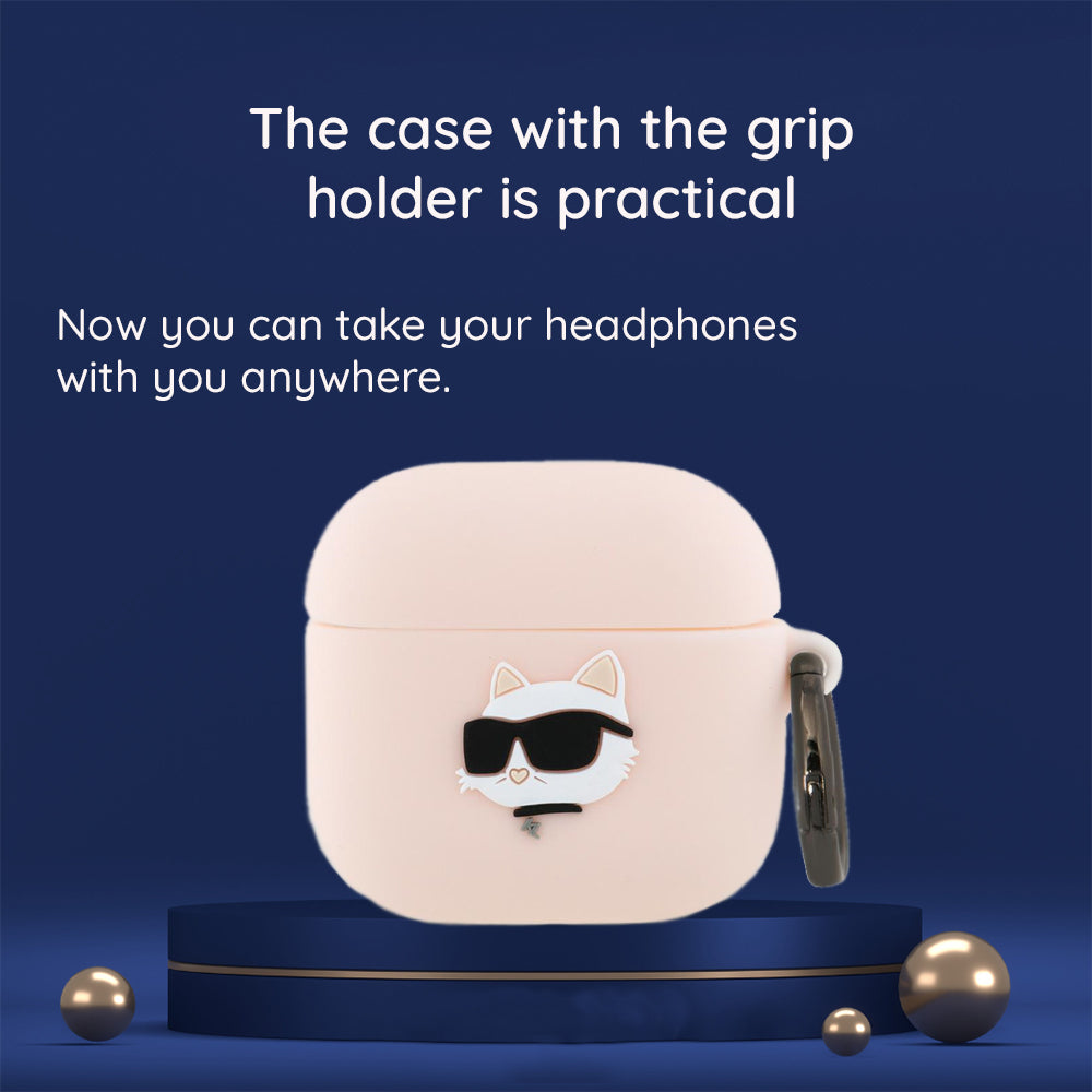 Futrola Karl Lagerfeld 3D Karl's Head za Apple AirPods 4, Crna