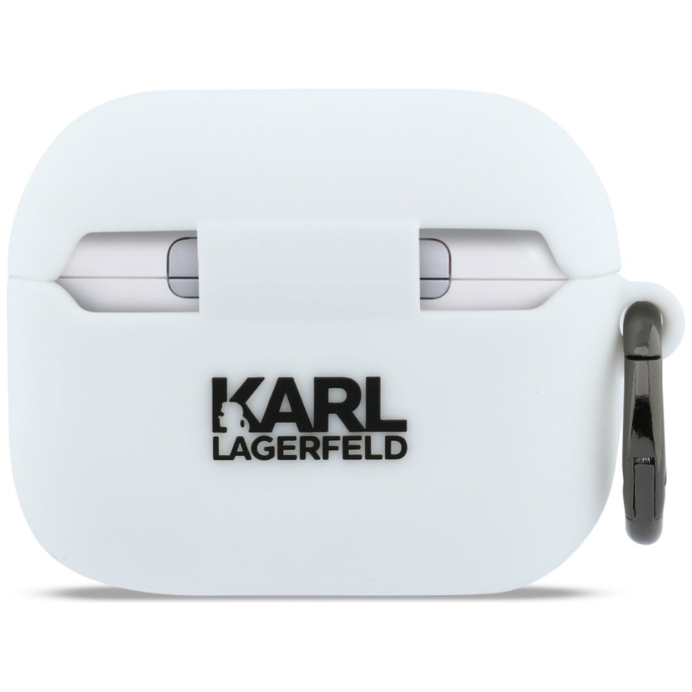 Futrola Karl Lagerfeld 3D Karl's Head za Apple AirPods Pro 3, Bela