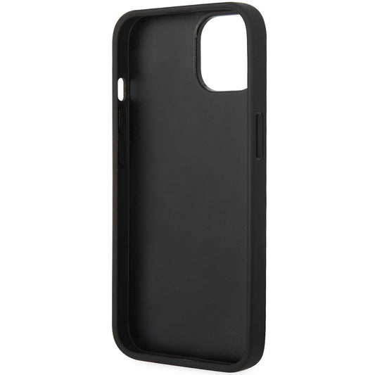Futrola za Apple iPhone 14 Plus, Karl Lagerfeld, Saffiano Monogram Metal Logo, Crna