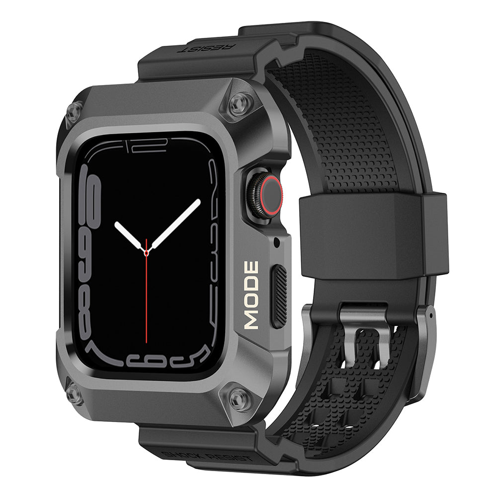 Kaiš Lito RuggedArmor za Apple Watch 44mm seriju, sivi