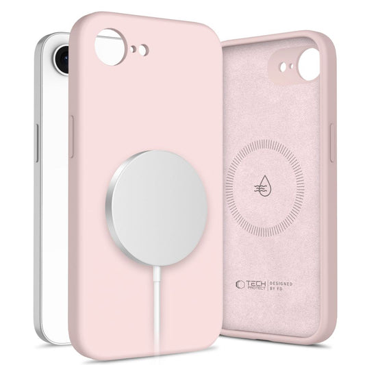Futrola MagSafe za Apple iPhone 16e, Tech-Protect, Liquid Silicone, Roze