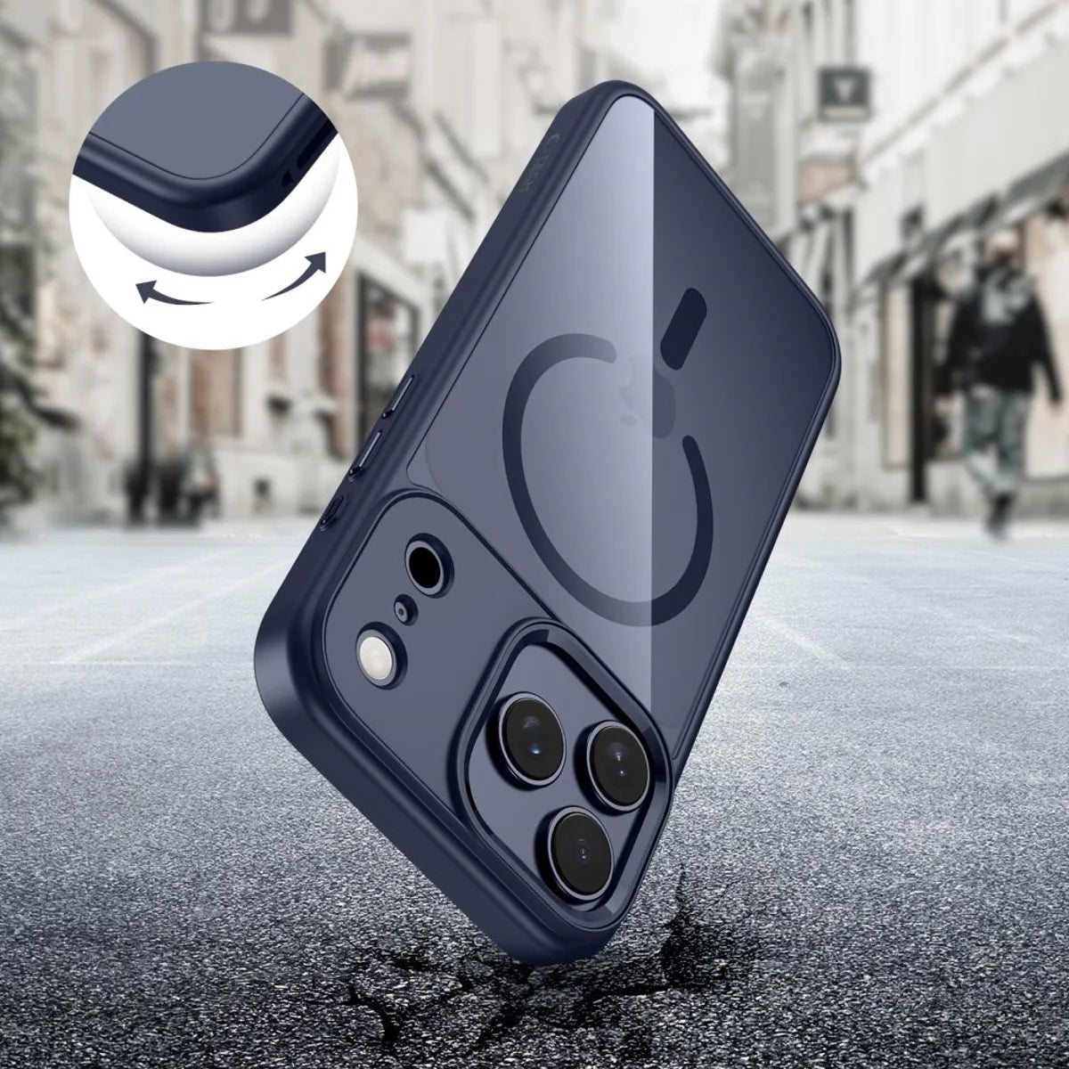 Futrola MagSafe za Apple iPhone 17 Pro, Tech-Protect, Magmat, Tamnoplava