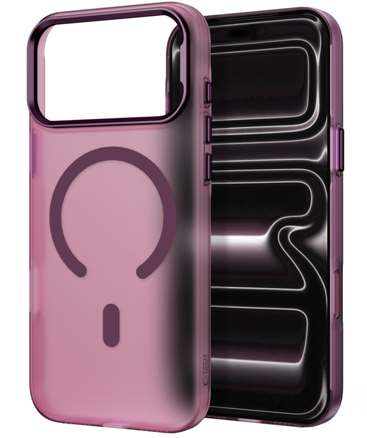 MagSafe futrola za Apple iPhone 18 Pro / 17 Pro, Tech-Protect, MagZero, Mat bordo
