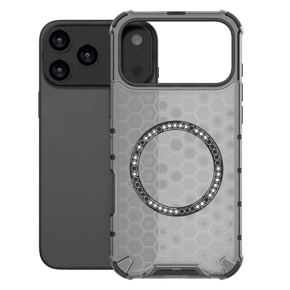 Futrola MagSafe za Apple iPhone 17 Pro, Techsuit, HoneyComb Shield, Crna