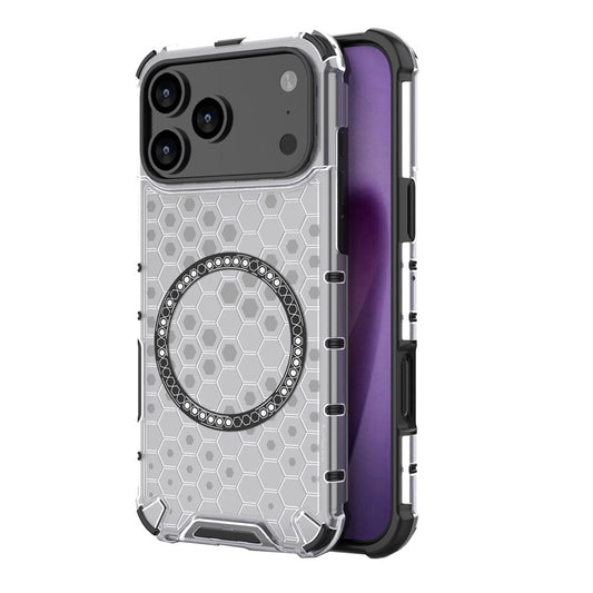 Futrola MagSafe za Apple iPhone 17 Pro Max, Techsuit, HoneyComb Shield, Bela