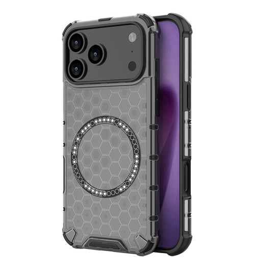 Futrola MagSafe za Apple iPhone 17 Pro, Techsuit, HoneyComb Shield, Crna