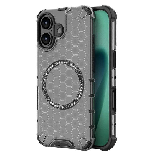 Futrola MagSafe za Apple iPhone 17, Techsuit, HoneyComb Shield, Crna