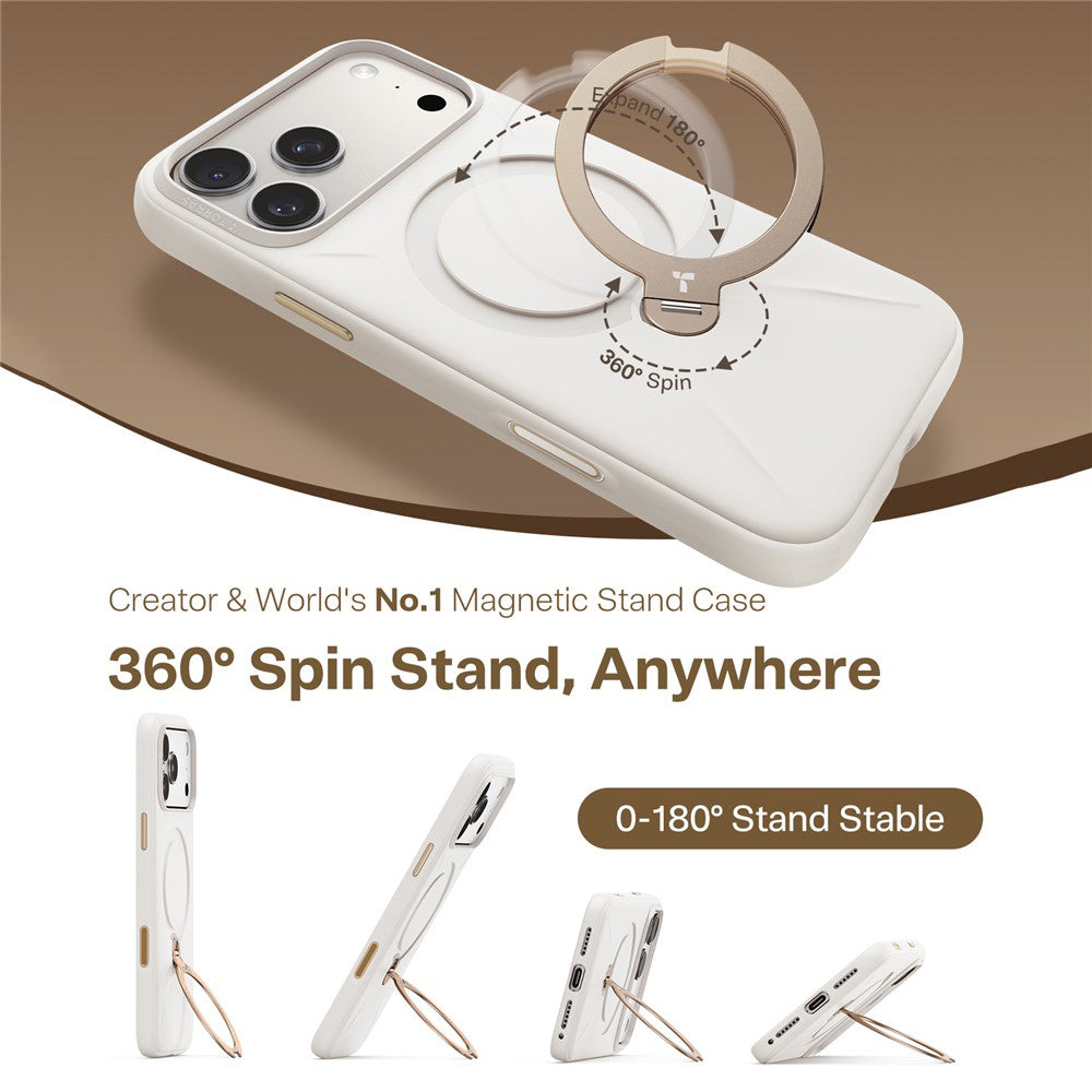 Futrola MagSafe za Apple iPhone 17 Pro Max, Torras, QPRO Silicone, Bela