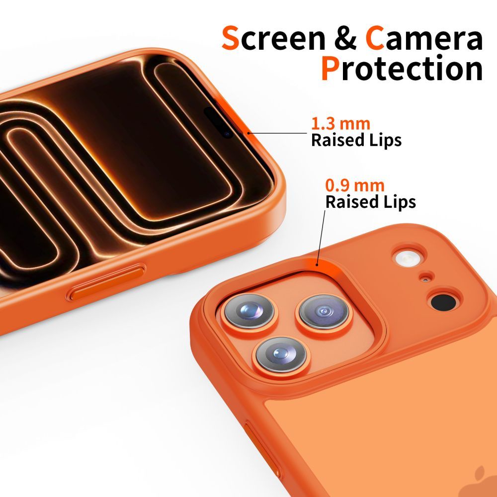 Futrola za Apple iPhone 17 Pro, Tech-Protect, Magmat, Mat Narandžasta