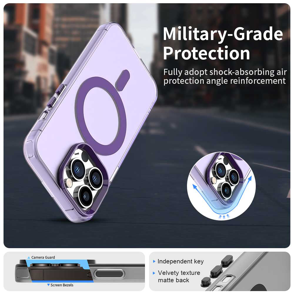 MagSafe futrola za Apple iPhone 12 Pro Max, Techsuit, CandyCase, Ljubičasta