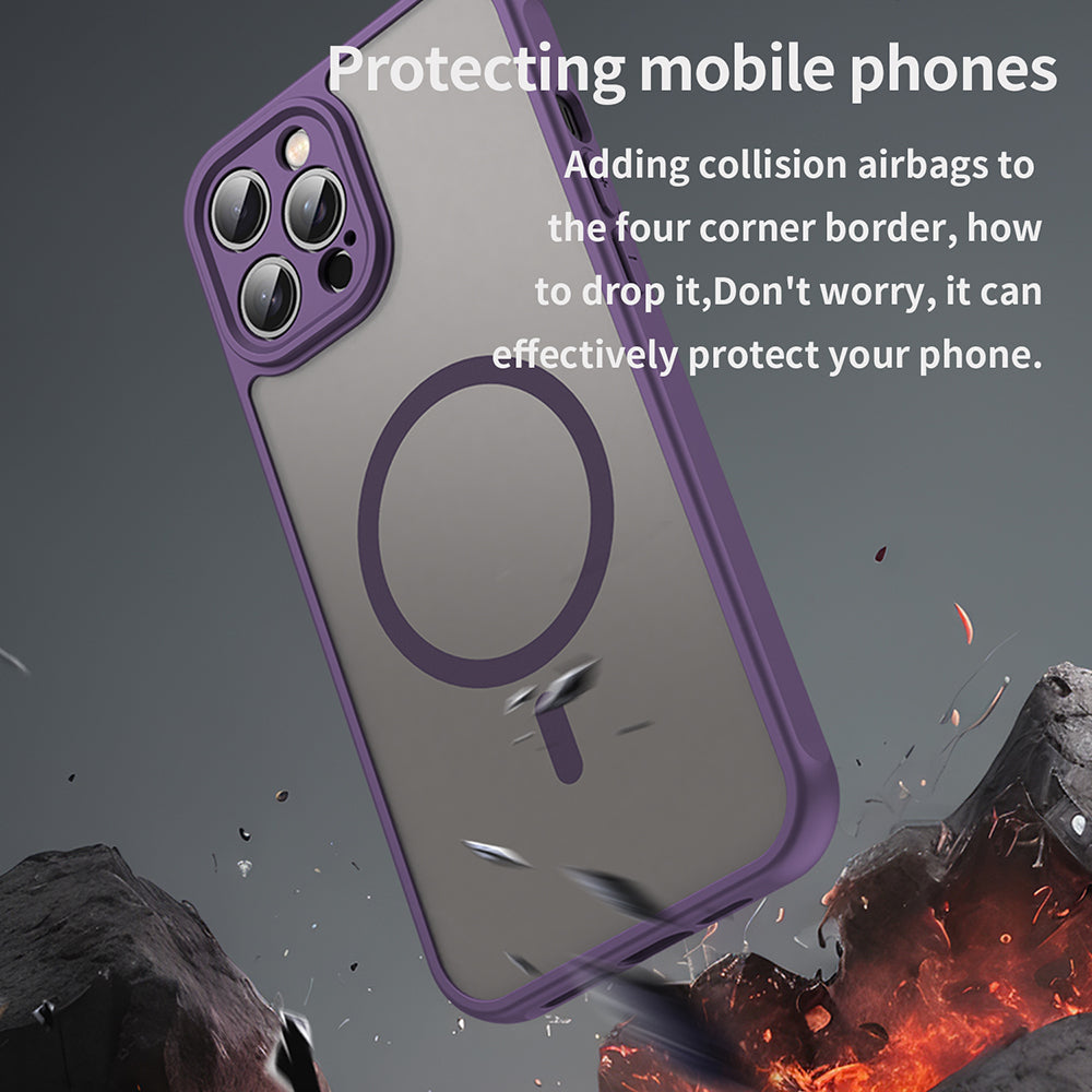 MagSafe futrola za Apple iPhone 12 Pro Max, Techsuit, HaloFrost II, Ljubičasta