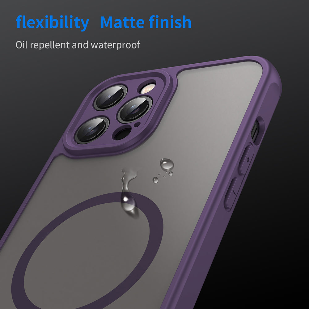 MagSafe futrola za Apple iPhone 12 Pro Max, Techsuit, HaloFrost II, Ljubičasta