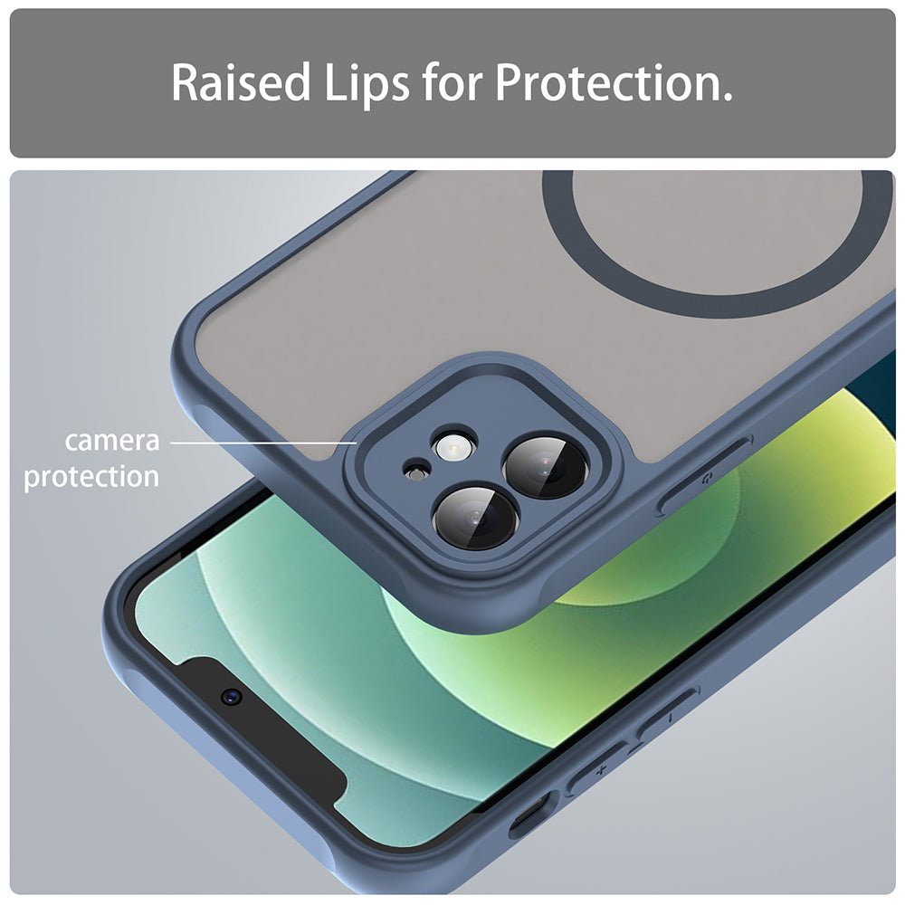 MagSafe futrola za Apple iPhone 12, Techsuit, HaloFrost II, Tamnoplava