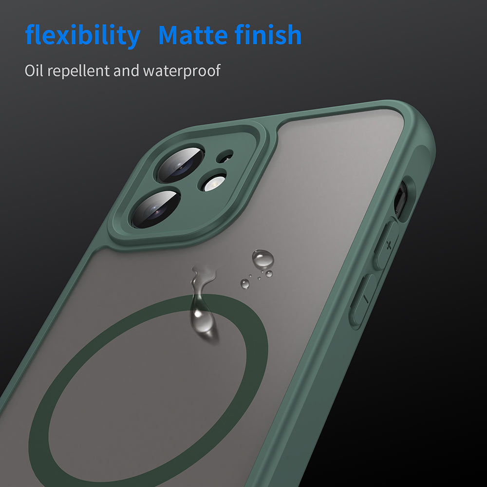 MagSafe futrola za Apple iPhone 12, Techsuit, HaloFrost II, Zelena
