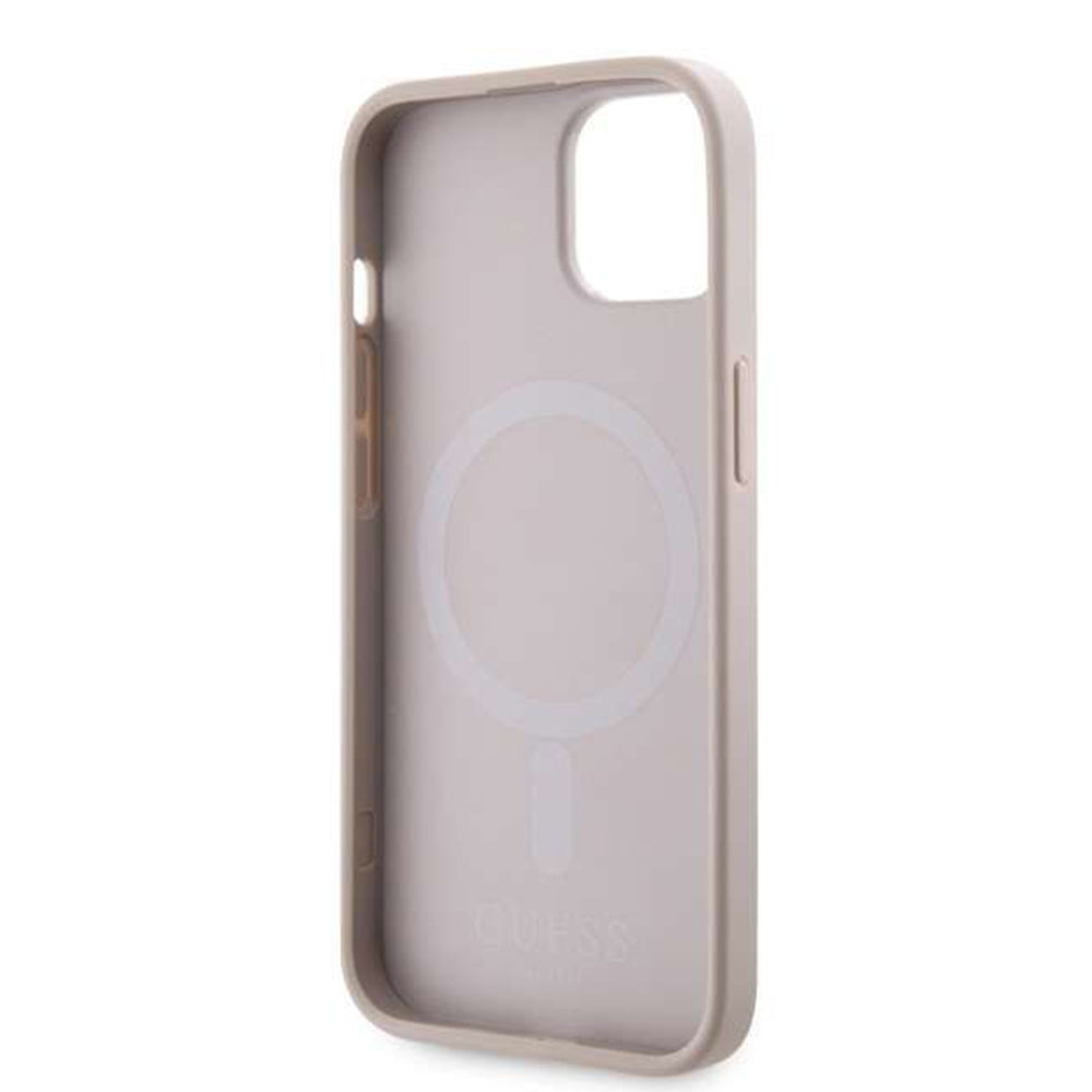 Futrola MagSafe za Apple iPhone 14, Guess, GCube Stripes, Roze