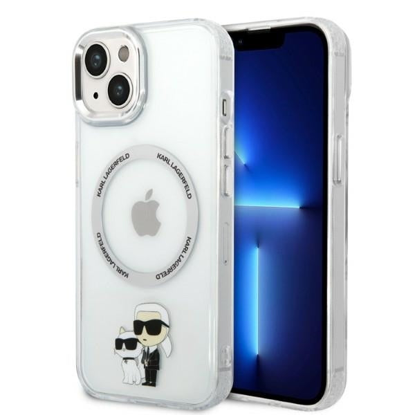 Futrola MagSafe za Apple iPhone 14 Plus, Karl Lagerfeld, Ikonik Karl & Choupette, Providna