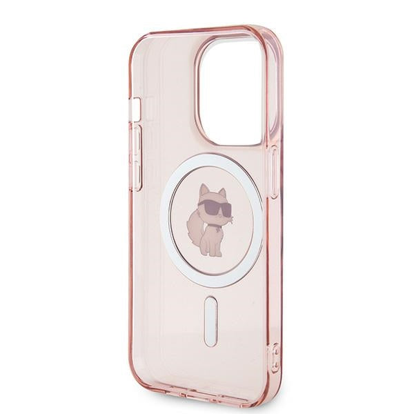 Futrola MagSafe za Apple iPhone 14 Pro, Karl Lagerfeld, IML Choupette, Roze