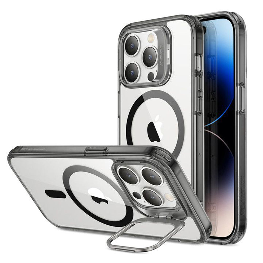 Futrola MagSafe za Apple iPhone 14 Pro Max, ESR, Classic Kickstand, Crna Transparentna
