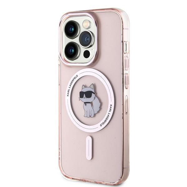 Futrola MagSafe za Apple iPhone 14 Pro Max, Karl Lagerfeld, IML Choupette, Roze