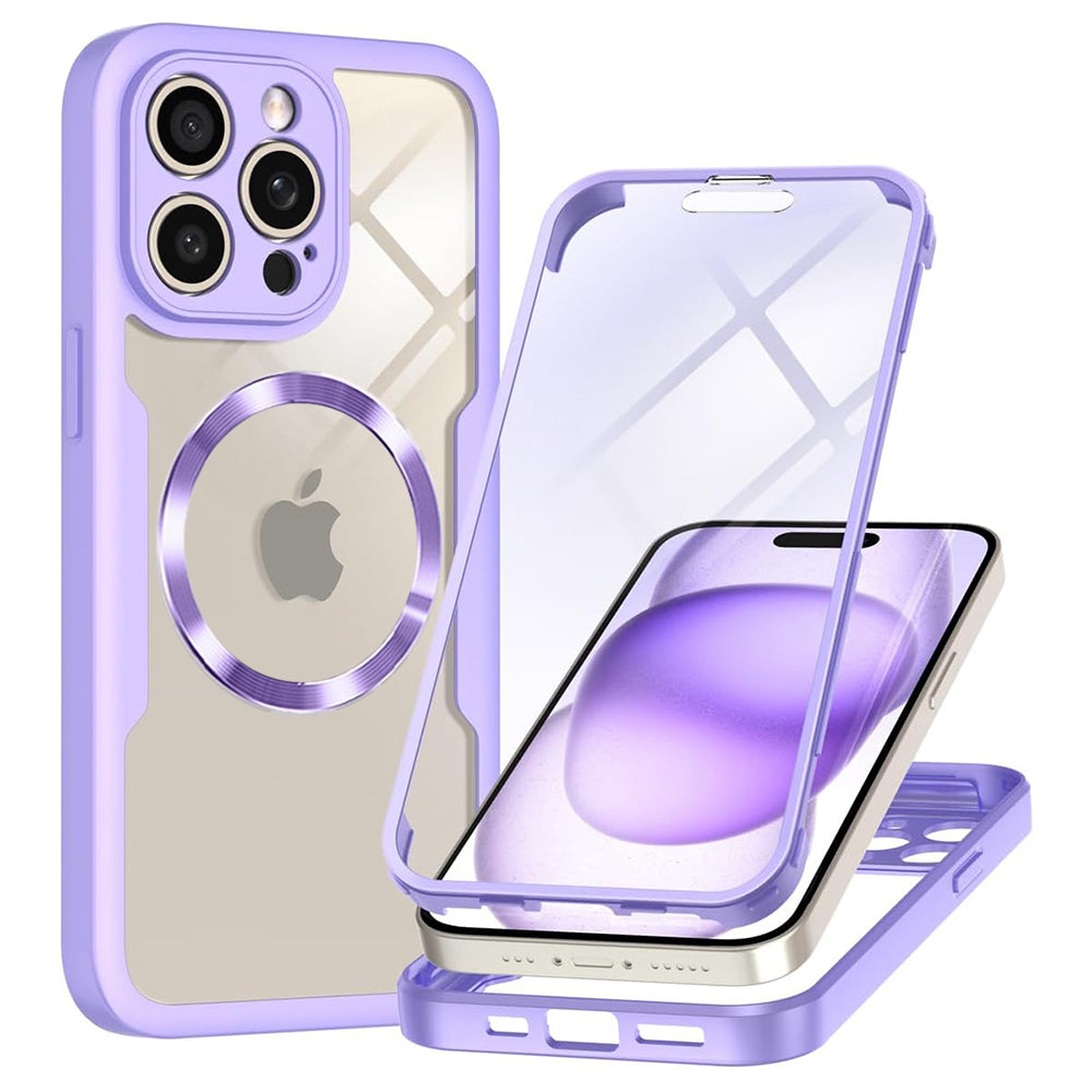MagSafe futrola za Apple iPhone 14 Pro Max, Techsuit, ColorVerse 360, Ljubičasta