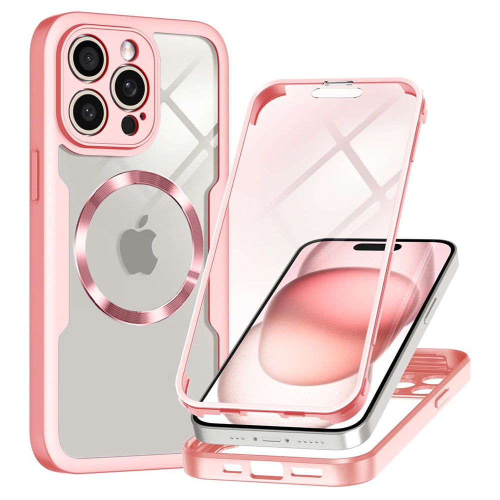 MagSafe futrola za Apple iPhone 14 Pro Max, Techsuit, ColorVerse 360, Roze