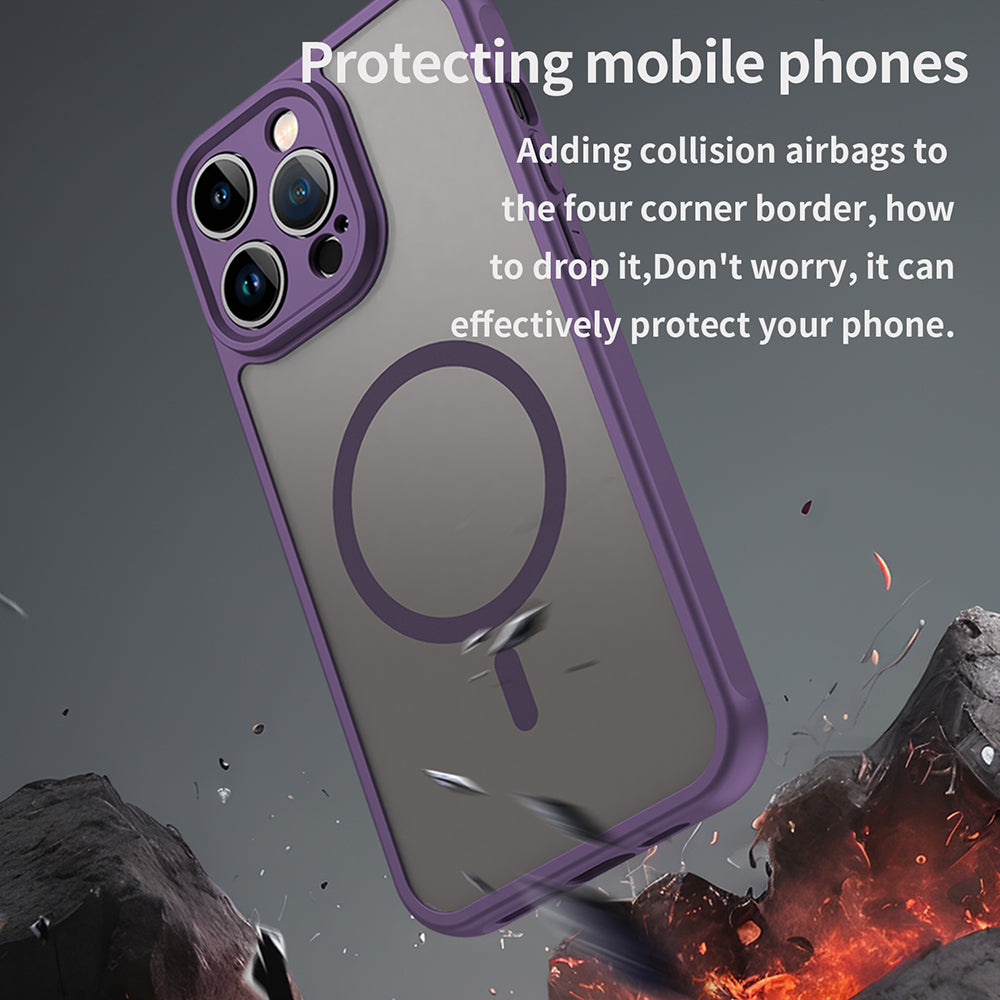 MagSafe futrola za Apple iPhone 14 Pro, Techsuit, HaloFrost II, Ljubičasta