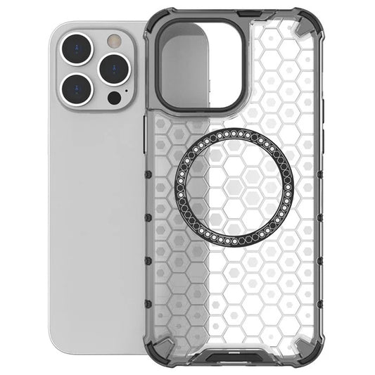 MagSafe futrola za Apple iPhone 14 Pro, Techsuit, HoneyComb Shield, Crna