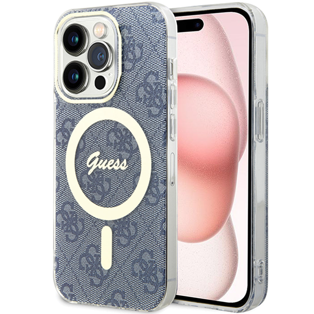 Futrola MagSafe za Apple iPhone 15, Guess, IML 4G, Plava