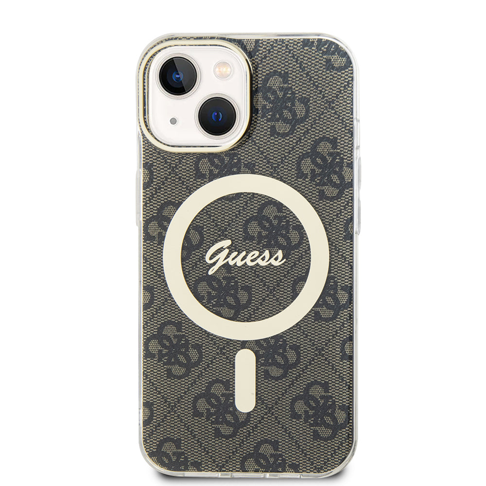 Futrola MagSafe za Apple iPhone 15, Guess, IML 4G, Braon