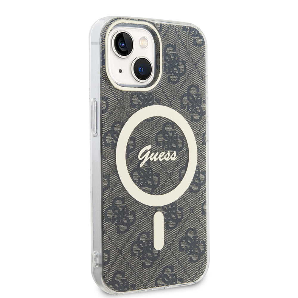 Futrola MagSafe za Apple iPhone 15, Guess, IML 4G, Braon