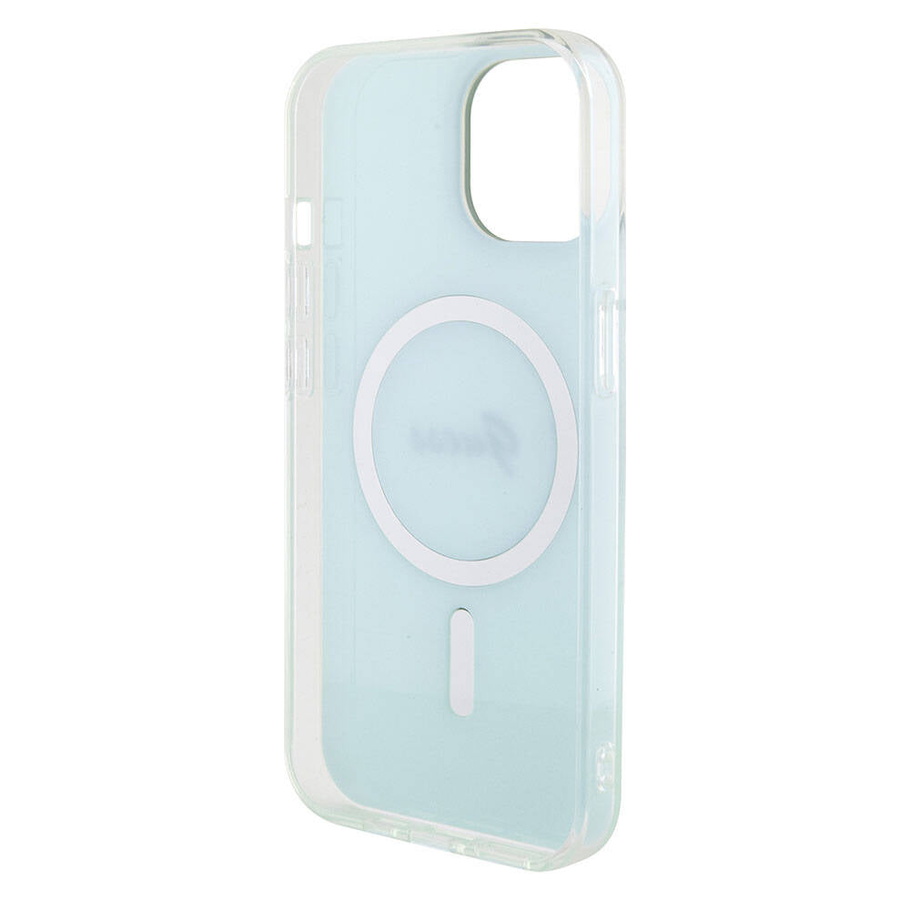 Futrola MagSafe za Apple iPhone 15, Guess, IML Iridescent, Tirkiz