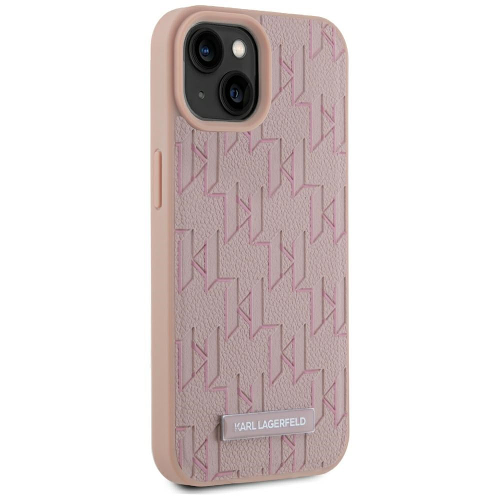 Futrola MagSafe za Apple iPhone 15, Karl Lagerfeld, Hot Stamp, Roze
