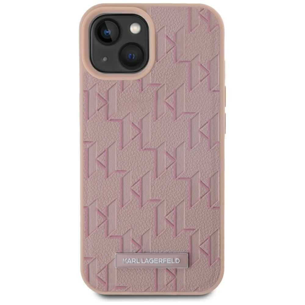 Futrola MagSafe za Apple iPhone 15, Karl Lagerfeld, Hot Stamp, Roze