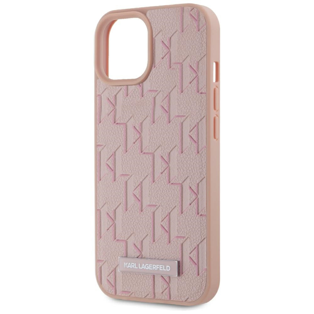 Futrola MagSafe za Apple iPhone 15, Karl Lagerfeld, Hot Stamp, Roze