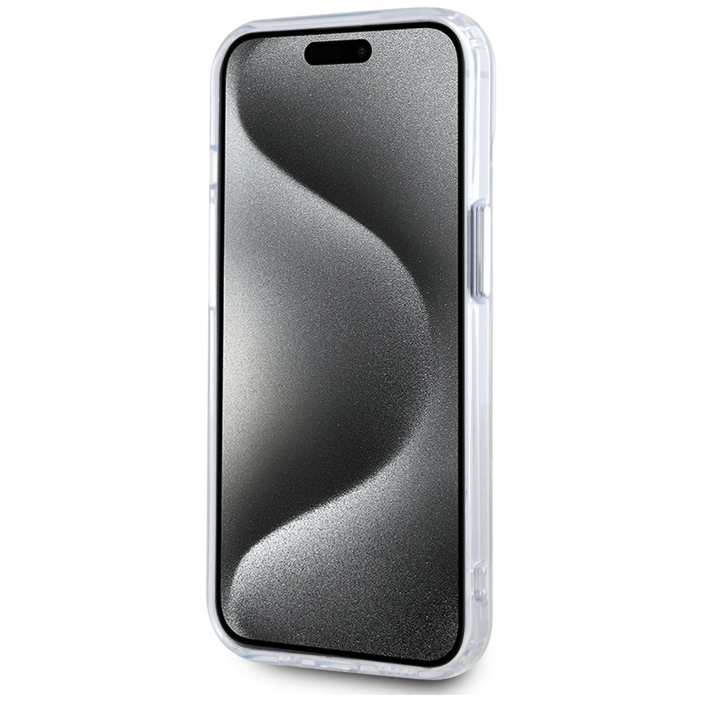 Futrola MagSafe za Apple iPhone 15, Karl Lagerfeld, IML Metal Karl's Head, Bela