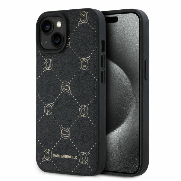 Futrola MagSafe za Apple iPhone 15, Karl Lagerfeld, Karl's Head, Crna